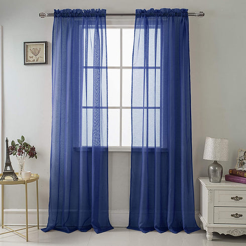 Adore the Decor™ Sheer Rod Pocket 54 x 84in. Single Curtain Panel